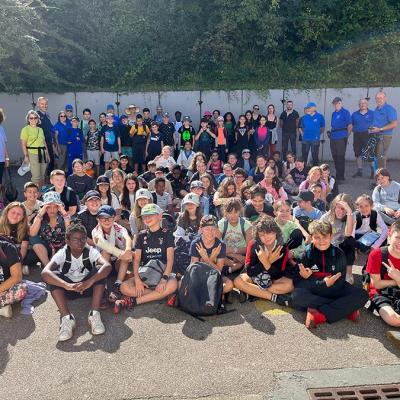 Marche scolaire 6ème college Audun du 6 sept 2023