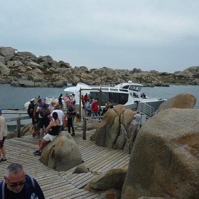 arrivée aux îles Lavezzi