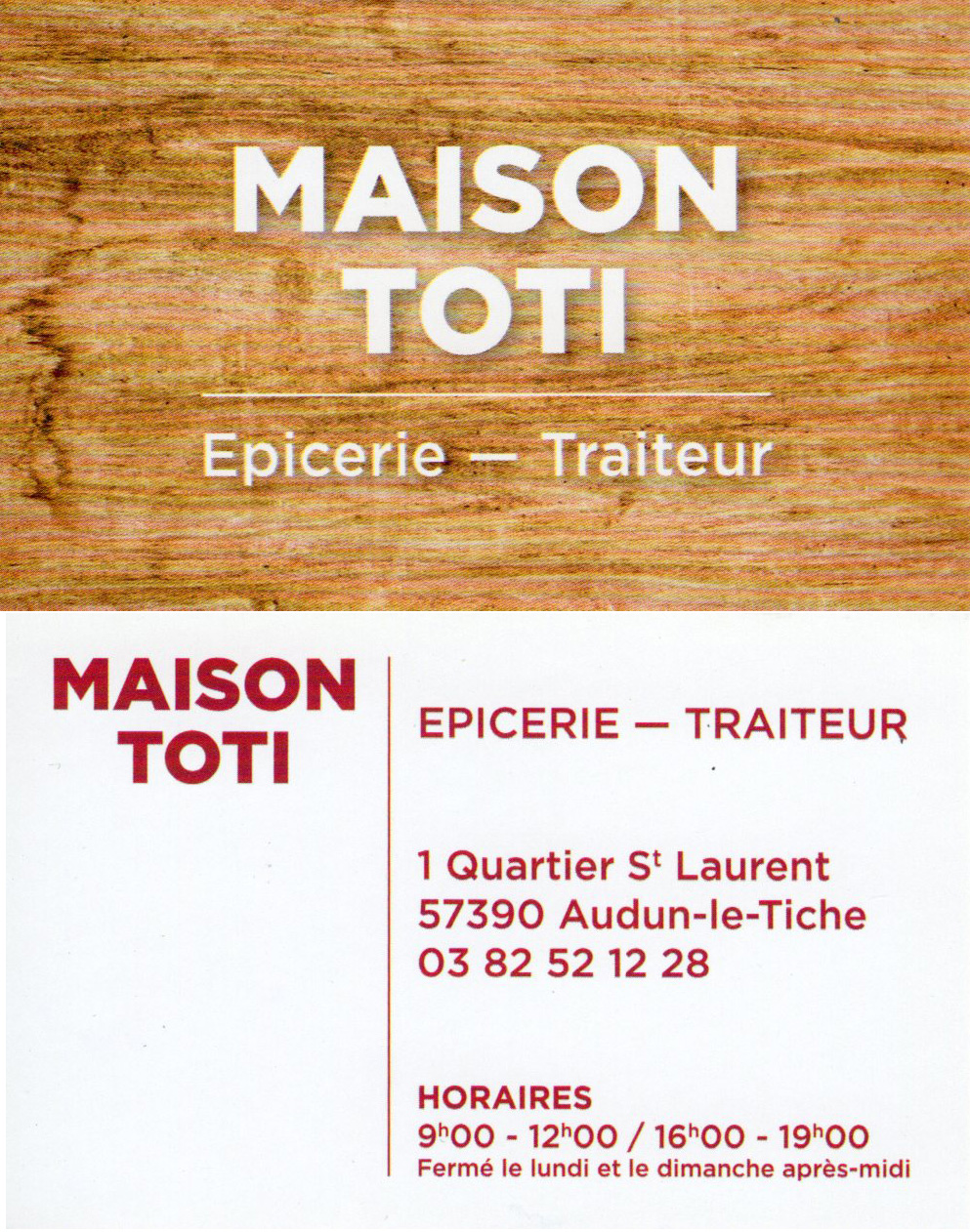 MAISON TOTI  1 Quartier St Laurent 5390 Audun le Tiche